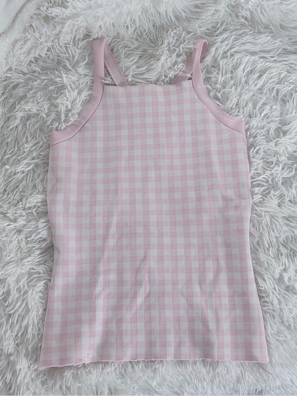 Alexander Wang Gingham Tank Top